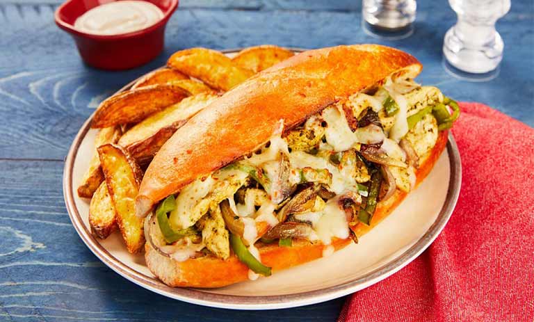 بندری با قارچ و پنیر